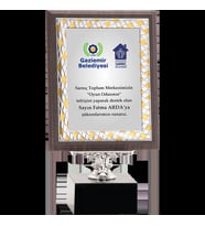 ODAK KUPA - Ahşap Plaketler - PL-018-M A - 18x24 cm
