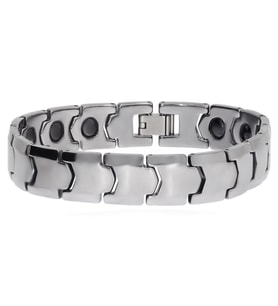 Erkek Silver Renk Tungsten Bileklik