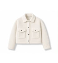 Peluş Mont ( Beyaz )