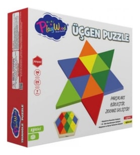 Playwood Ahşap Üçgen Puzzle 24 Parça 395