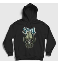 Presmono Unisex Siyah Snakes Ghost Kapüşonlu Sweatshirt 52485tt