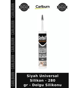 Özel Üretim Yapıştırıcı Yalıtım Mastik Hobi Siyah Universal Silikon - 280 gr - Dolgu Silikonu