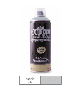 ARTDECO AKRİLİK SPREY BOYA 400 ML AÇIK GRİ  400-730