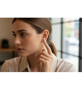 XUPİNG JEWELRY DOLAMA MODEL ZİRKON TAŞLI KÜPE