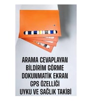 Mey İthalat® Akıllı Saat 7 Kordonlu Bildirim Görebilen Metal Kordon GPS Özelliği