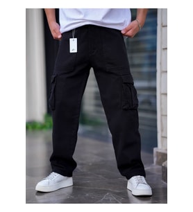 Erkek Kargo Cep Baggy Pantolon Rengi