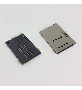 MUP-C720 6 Pin Sim Kart Soketi SIM Holder Push-Push Smd Tip 2.54