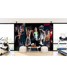 Spor Fitness Salonları için Resimli Duvar Kağıdı