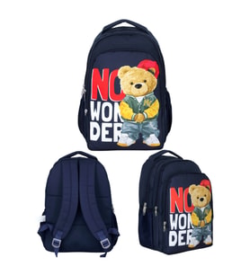 Cennec HipHop Bear Sırt Çantası – Hip Hop Temalı Çocuk Okul Çantası 29X39X14
