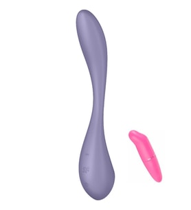 G-Spot Flex 5+ Lilac Telefon Kontrollü Güçlü Titreşimli Uyarıcı Vibratör+Vibratör