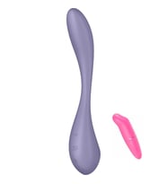 G-Spot Flex 5+ Lilac Telefon Kontrollü Güçlü Titreşimli Uyarıcı Vibratör+Vibratör