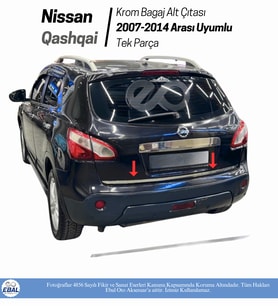 Nissan Qashqai Krom Bagaj Alt Çıtası 2007-2014 P.Çelik