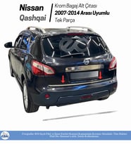 Nissan Qashqai Krom Bagaj Alt Çıtası 2007-2014 P.Çelik