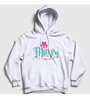 Presmono Unisex Beyaz Logo Moxes Oyun 2077 Cyberpunk Kapüşonlu Sweatshirt 528153tt (Beyaz)