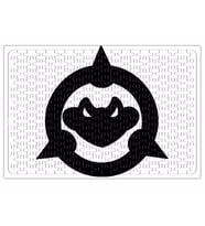 Battletoads Logo preta Puzzle 240 Parça Yapboz