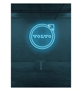 Rent A Carlara Özel VOLVO Logo Neon Tabela
