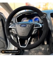 Ford Mondeo Dikme Direksiyon Kılıfı Alcantara Süet Monza Black Trend-Style-Titanium 2015-2022