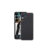 Samsung S25 Arka Kapak - Arka Pil Batarya Kapağı Kamera Lensli - SM-S931 Uyumlu (Siyah)