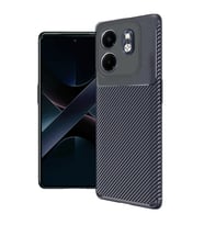 İnfinix Smart 9 Kılıf Auto Fus Karbon Kapak - Lacivert