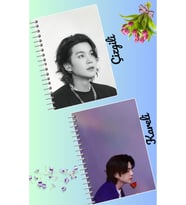 Suga bts defter seti 2 adet A4 boyutu 21*30 çizgili + kareli 60 syf