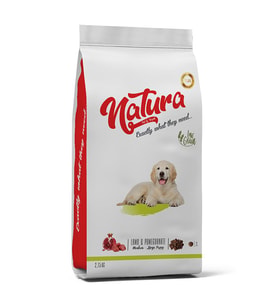 Natura Kuzulu ve Narlı Düşük Tahıllı Yavru Köpek Maması 2,75kg