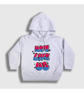 Presmono Unisex Çocuk Beyaz Not Like Us Müzik Kendrick Lamar Kapüşonlu Sweatshirt 504088tt
