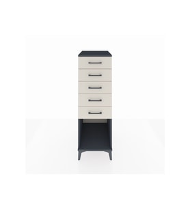 Kronos Dolap 5 Çekmeceli 44x59x134 Antrasit-Aytaşı
