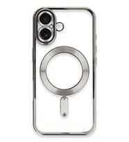 iPhone 16 Plus Kılıf Kross Magneticsafe Kapak - Gümüş