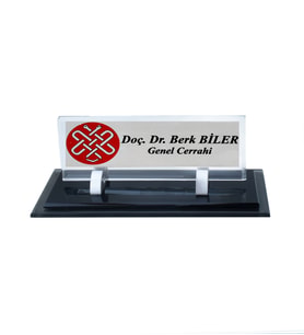 Kişiye Özel Tasarım Kristal İsimlik Masaüstü İsimlik Doktor Masa İsimliği