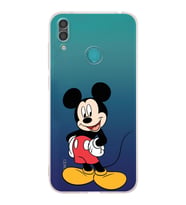 Huawei Y7 2019  Kamera korumalı Kapak Mickey Mouse Tasarımlı  Şeffaf Kılıf