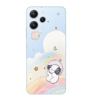 Xiaomi REDMI 12 Uyumlu Sevimli Köpek Desenli Şeffaf Telefon Kılıfı