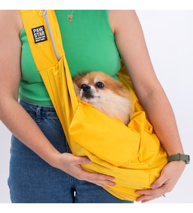 Pawstar Sarı Crossbody Küçük Irk Köpek Çapraz Taşıma Çantası