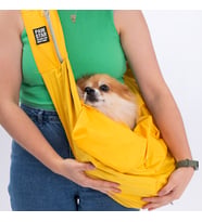 Pawstar Sarı Crossbody Küçük Irk Köpek Çapraz Taşıma Çantası