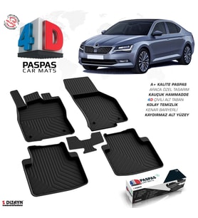 Skoda Superb 4D Havuzlu Paspas 2015-2023 A+Kalite