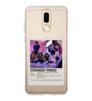 Huawei Mate 10 Lite Uyumlu Stranger Things Minimalist Poster Desenli Şeffaf Telefon Kılıfı