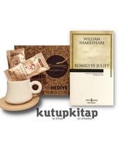 Kutupkitap Bambu Fincan Türk Kahvesi Kişiye Özel Not  Romeo ve Juliet William Shakespeare Kitap Hediye Seti