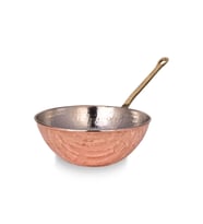 Cobper Premium Collection Bakır Wok Tava 25cm