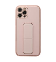 Apple İphone 12 Pro Kılıf Coco Deri Standlı Kapak - Pembe