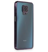 Redmi Note 9 Kılıf Lensli Silikon - Mor