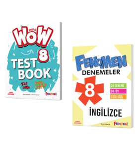 FENOMEN YAYINLARI 8. SINIF Wow English Test Book ve Denemeler