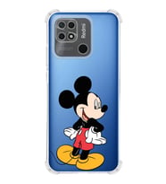Redmi 10c  Köşe Korumalı Antişok Kapak Mickey Mouse Tasarımlı Şeffaf  Kılıf