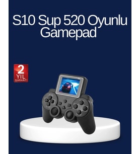 2025 S10 Gamepad 520 Klasik Retro Oyunlu Tv Bağlantılı A Kalite Orijinal