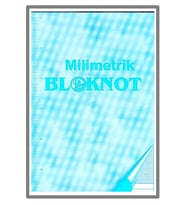Gülpaş Milimetrik Kağıt A4 Bloknot Mavi 30 lu - 2 adet