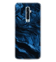 Oppo Reno 2Z 4 Lite 4 Pro 5 6 7 A31 Kılıf Desemli Silikon Blue MArble 1379
