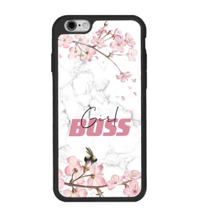 iPhone 6 Plus Uyumlu Sakura Girl Boss Tasarımlı Glossy Telefon Kılıfı