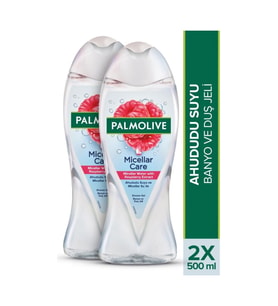Palmolive Micellar Care & Ahududu Suyu Duş Jeli 500 ml X2 Adet