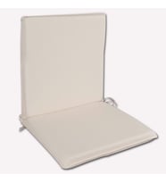 Arkalıklı Sırt Kısımlı Bahçe Koltuk Sandalye Minderi 48x90x5cm Krem