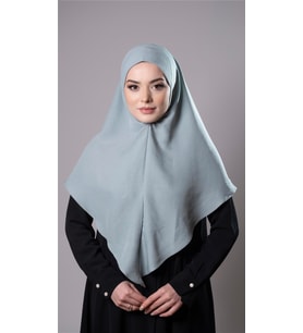 Çağla Yeşili Pratik Hazır Geçmeli Tesettür Eşarp Pamuk Caz Kumaş Düz Hijab 2306_32