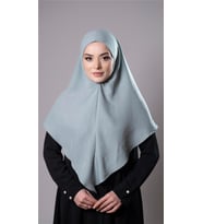 Çağla Yeşili Pratik Hazır Geçmeli Tesettür Eşarp Pamuk Caz Kumaş Düz Hijab 2306_32