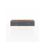 Arges TV Ünitesi 3 Çekmeceli  176x30x51 Aytaşı-Çam/Antrasit